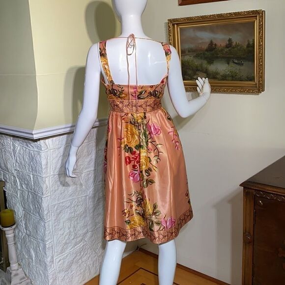 Forever 21 Pink Floral Satin Dress - Picture 5 of 7